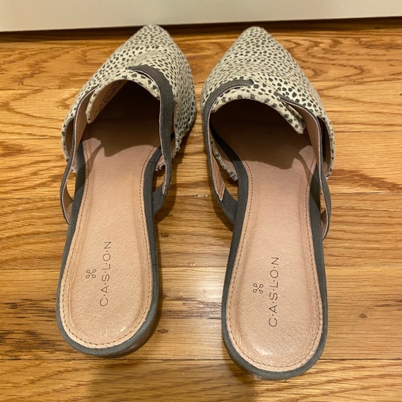 Leopard print pointed mules - Picture 3 of 5